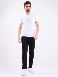Men T-Shirt White Slim Fit