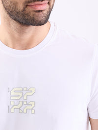 Men T-Shirt White Slim Fit