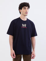 Men T-Shirt Blue Comfort Fit
