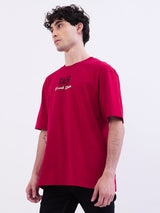 Men T-Shirt Red Comfort Fit