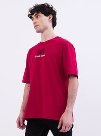 Men T-Shirt Red Comfort Fit