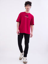 Men T-Shirt Red Comfort Fit