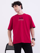 Men T-Shirt Red Comfort Fit