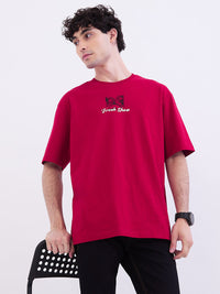Men T-Shirt Red Comfort Fit