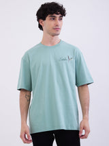 Men T-Shirt Green Comfort Fit
