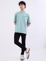 Men T-Shirt Green Comfort Fit