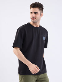 Men T-Shirt Black Oversize Fit