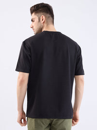Men T-Shirt Black Oversize Fit
