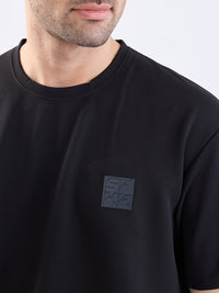 Men T-Shirt Black Oversize Fit