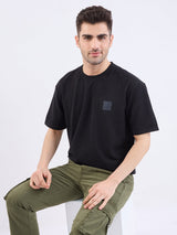 Men T-Shirt Black Oversize Fit