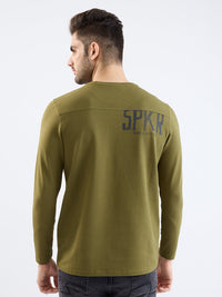 Men T-Shirt Green Slim Fit