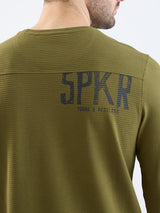 Men T-Shirt Green Slim Fit