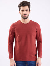 Men T-Shirt Red Slim Fit