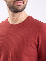 Men T-Shirt Red Slim Fit
