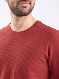Men T-Shirt Red Slim Fit
