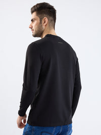 Men T-Shirt Black Slim Fit