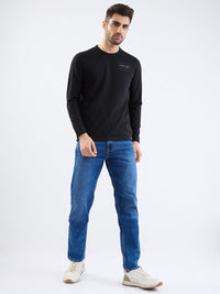 Men T-Shirt Black Slim Fit