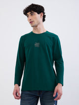 Men T-Shirt Green Slim Fit