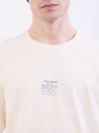 Men T-Shirt White Slim Fit