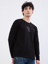 Men T-Shirt Black Slim Fit