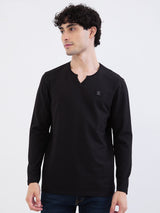 Men T-Shirt Black Slim Fit