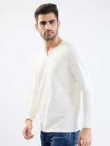 Men T-Shirt White Slim Fit