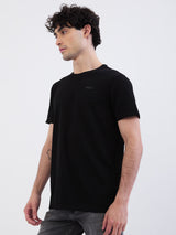 Men T-Shirt Black Slim Fit