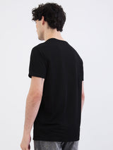 Men T-Shirt Black Slim Fit