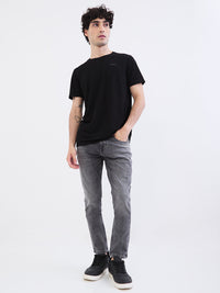 Men T-Shirt Black Slim Fit