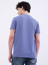 Men T-Shirt Force Blue Slim Fit