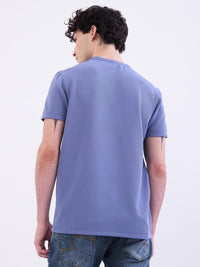 Men T-Shirt Force Blue Slim Fit