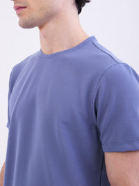 Men T-Shirt Force Blue Slim Fit