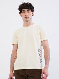 Men T-Shirt White Slim Fit
