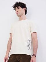 Men T-Shirt White Slim Fit
