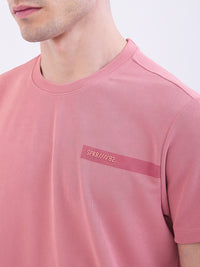 Men T-Shirt Pink Slim Fit