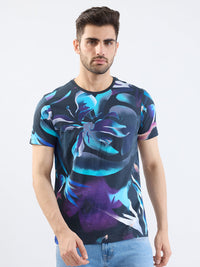 Men T-Shirt Black Slim Fit