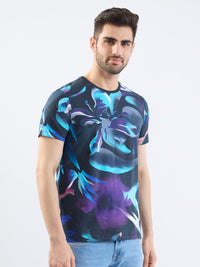 Men T-Shirt Black Slim Fit