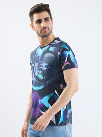 Men T-Shirt Black Slim Fit