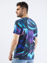Men T-Shirt Black Slim Fit