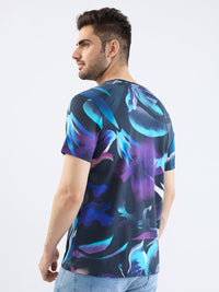 Men T-Shirt Black Slim Fit