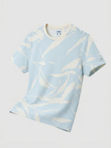Men T-Shirt PRINT Blue Regular Fit
