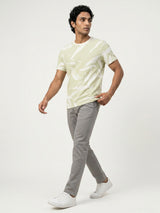 Men T-Shirt PRINT Green Regular Fit