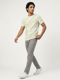 Men T-Shirt PRINT Green Regular Fit