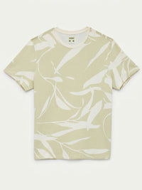 Men T-Shirt PRINT Green Regular Fit