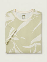 Men T-Shirt PRINT Green Regular Fit