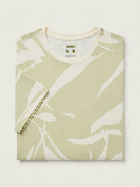 Men T-Shirt PRINT Green Regular Fit