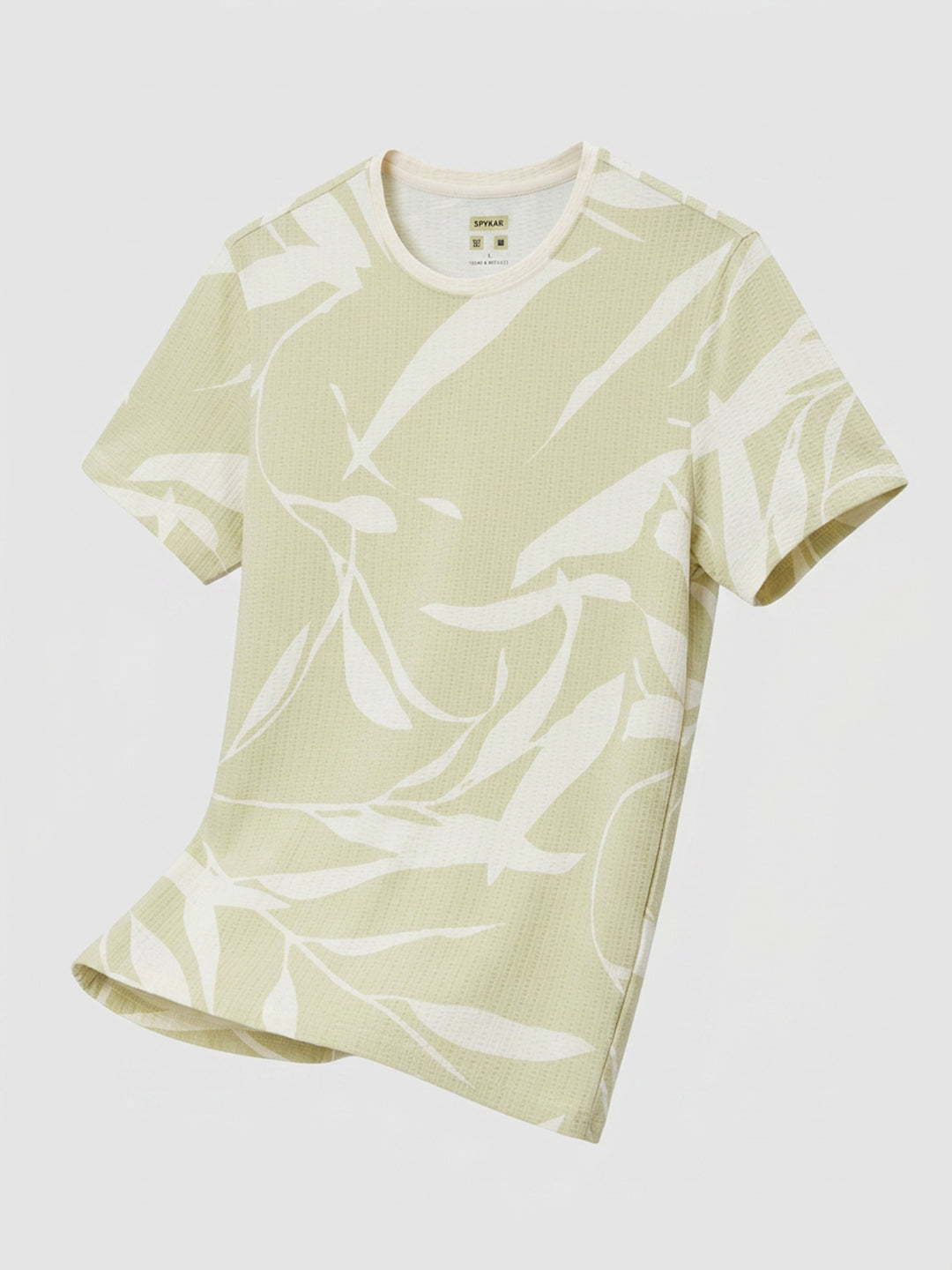 Men T-Shirt PRINT Green Regular Fit
