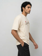 Men T-Shirt Graphic Off-White Relaxed Fit