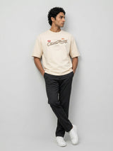 Men T-Shirt Graphic Off-White Relaxed Fit