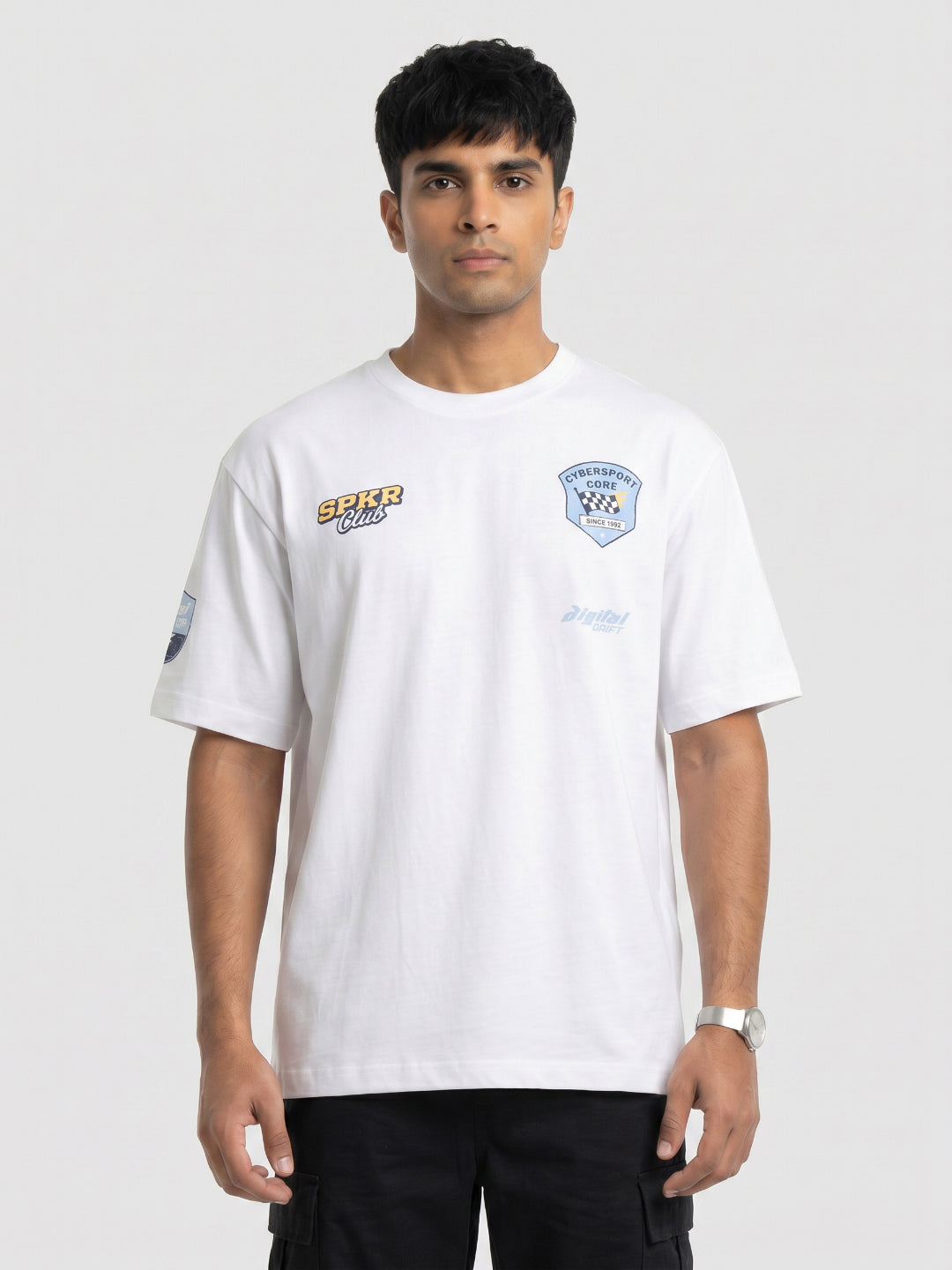 Men T-Shirt Graphic White Relaxed Fit